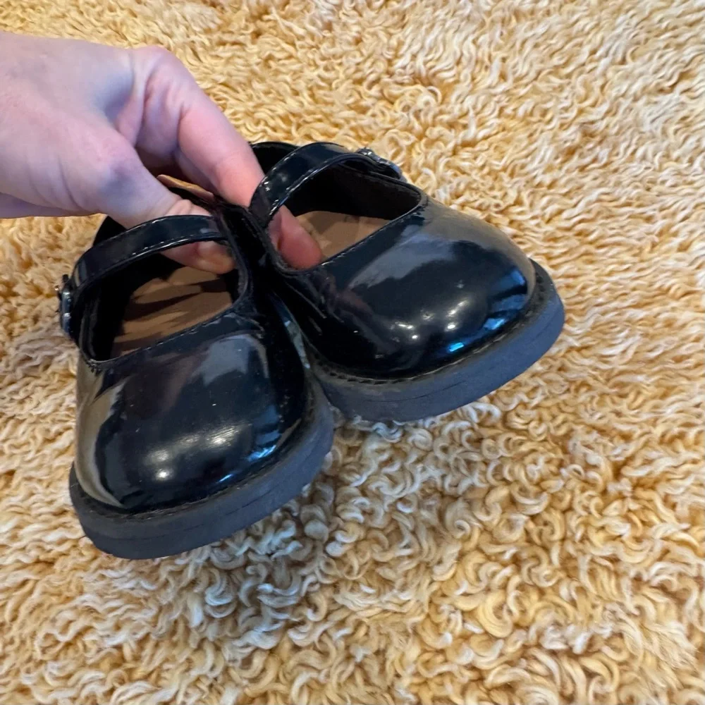 Old Navy Toddler Girls Chunky Mary-Jane Shoes‎ Black Size 8 Wedding Guest Formal